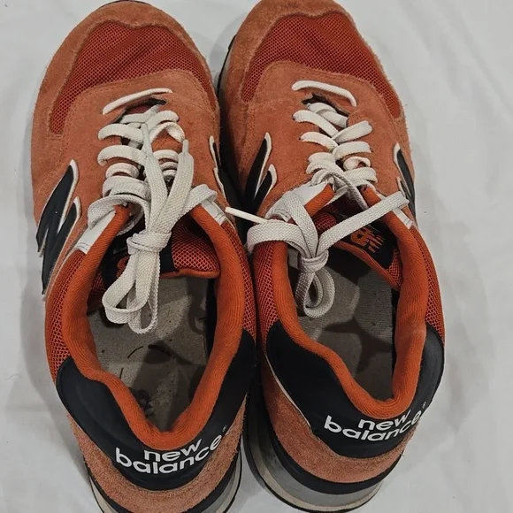 New Balance 574 Orange And Black sneakers 12 - Picture 5 of 9
